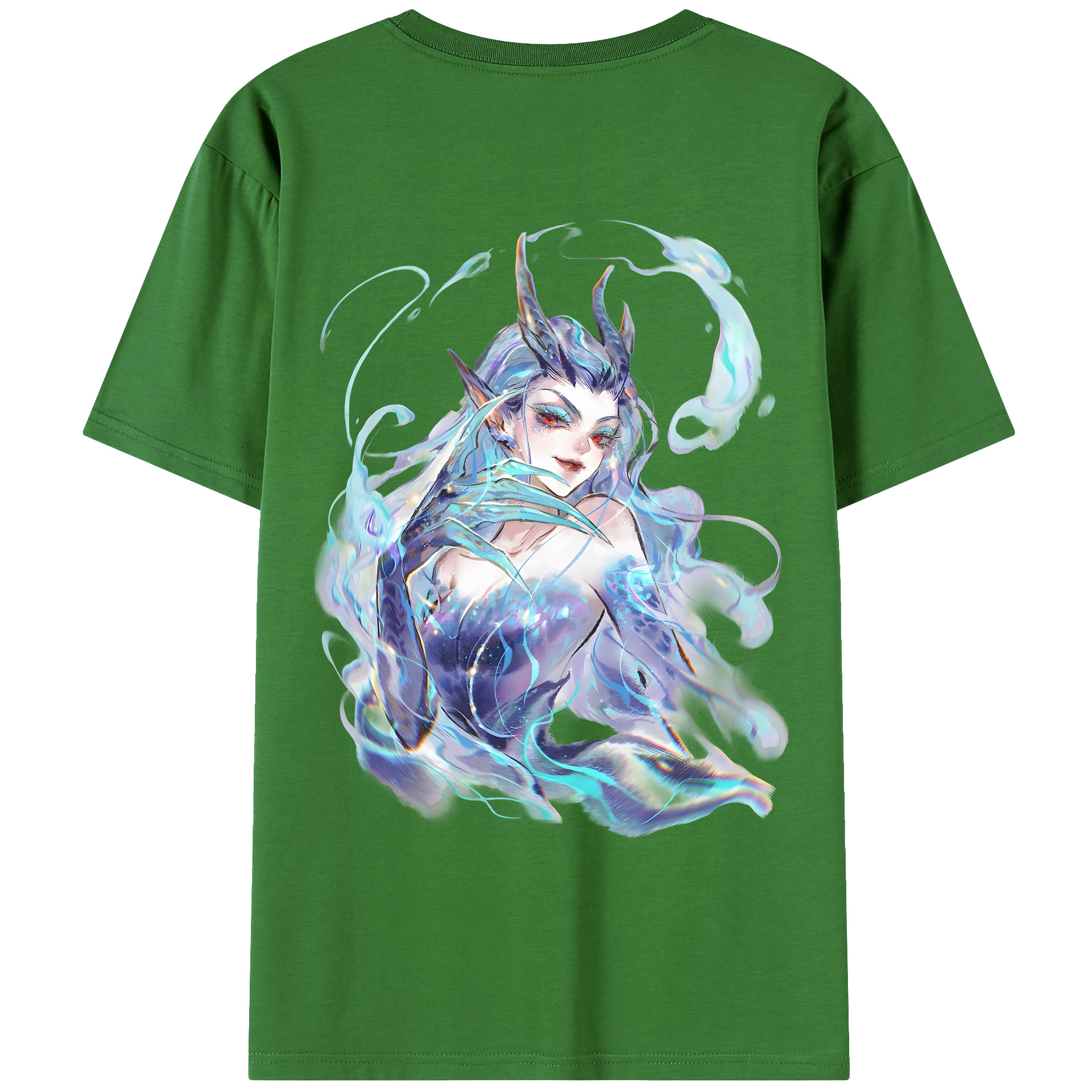 （画像用） Ne Zha 2 ナタ 魔童の大暴れ レディース半袖Tシャツ(バックプリント)